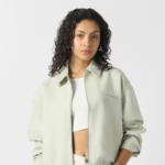 Women Green Solid Casual Jacket