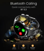 Cellecor HYPE 1.50" HD IPS Display with 500 NITS | BT-Calling | VoiceAssistant Smartwatch (Black Strap, Free Size) - Image 2