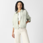 Women Green Solid Casual Jacket - Image 2