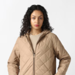 Women Beige Solid Casual Jacket