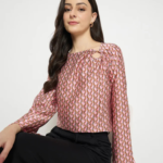 Multi Color Chevron Print Top - Image 2