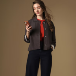 Women Brown Solid Casual Jacket - Image 2