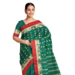 Garod Silk Saree – Forest Green