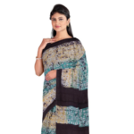 Batik Tussar Silk Saree – Multi Colour - Image 2