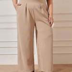 Wide Leg Trouser - Beige - Image 2
