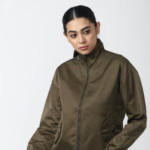 Women Olive Solid Casual Jacket