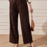 Pinstripe Trouser - Brown