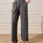 Stripe Trousers - Grey - Image 2