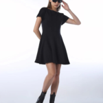Structured Fit & Flare Mini Dress