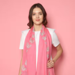 Swarovski & Pearl Embellished Pashmina Stole