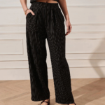Stripe Trousers - Black - Image 2