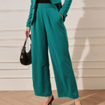 Wide Leg Trouser - Teal