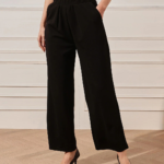 Wide Leg Trouser - Black - Image 2