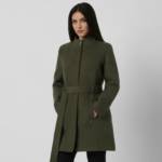 Women Olive Solid Casual Jacket - Image 2