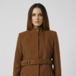 Women Brown Solid Casual Jacket