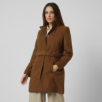 Women Brown Solid Casual Jacket - Image 2