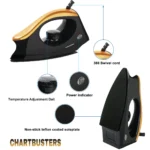 CHARTBUSTERS MJ Black 1000 watt Dry Iron - Image 4