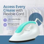 CHARTBUSTERS NAGIC SEA GREEN White 1000 watt Dry Iron - Image 3