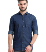Miraan Men's Cotton Regular Fit Casual Denim Shirt (SIGDENIMM)