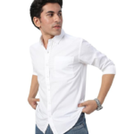 Fashion Men's Cotton Full Sleeve Regular Fit Casual Solid Shirt