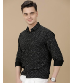 Cavallo by Linen Club Men's Blended Linen Printed Contemporary Fit Full Sleeve Casual Shirt - Image 2