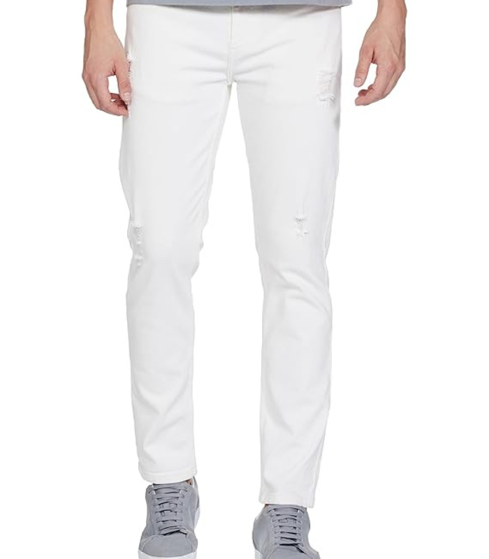 Jeans (30) The Indian Garage Co Men Slim Fit Solid Mid-Rise Jeans - Image 1