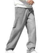 Men Jeans || Baggy Fit Jean's for Man || Loose Fit High Rise Denim || Stretchable Casual Wear Jean,s || Dance Rap Rapping Style Pant for Men || Denim Cotton Jeans (1)