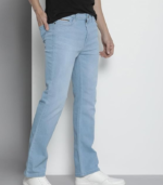 The Indian Garage Co Men Bootcut Solid Mid-Rise Stretchable Jeans - Image 2