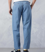 Symbol Men Men's Pleated Baggy Fit Cotton Jeans | Mid Rise | Loose & Relaxed | Oversized Jeans Pant - Image 2