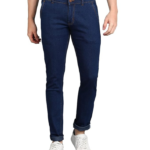 Men's Slim Fit Solid Jeans Stretchable