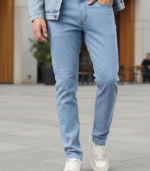 Urbano Fashion Men's Slim Fit Mid Rise Washed Jeans Stretchable - Image 2