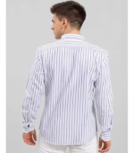 Men's Casual Printed Striped Stylish Latest Formal Shirt - Image 2