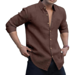 Linen Cotton Shirt | Casual | Plain | Full Sleeve | Summer-Regular Fit| Men Stylish Shirt | Everyday Formal Wear
