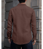 Linen Cotton Shirt | Casual | Plain | Full Sleeve | Summer-Regular Fit| Men Stylish Shirt | Everyday Formal Wear - Image 2