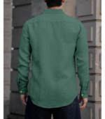 Linen Cotton Shirt | Casual | Plain | Full Sleeve | Summer-Regular Fit| - Image 2