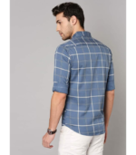 Dennis Lingo Men's Checkered Slim Fit Cotton Casual Shirt - Image 2