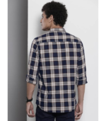 The Indian Garage Co Men Regular Fit Checkered Full Sleeves Cutaway Collar Casual Shirt - Image 2