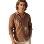 Lymio Men Shirt || Embroidered Shirt for Man || Full Sleeve || Summer Style (Available Also Packs) (01-04)