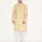 Camel Viscose Regular Fit Men's Kurta Pyjama Set ( Pack of 1 )