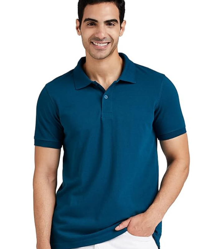 Mans Tshirt (10) Symbol Men's Cotton Rich Solid Polo Tshirt | Collar Tshirts | Half Sleeves | Plain-Regular Fit (Available in Plus Sizes) - Image 1