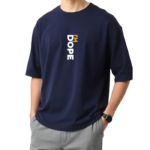 Men's Oversized Casual Stylished Printed Cotton Blended Round Neck T-Shirt