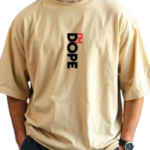 Men's Oversized Casual Stylished Printed Cotton Blended Round Neck T-Shirt