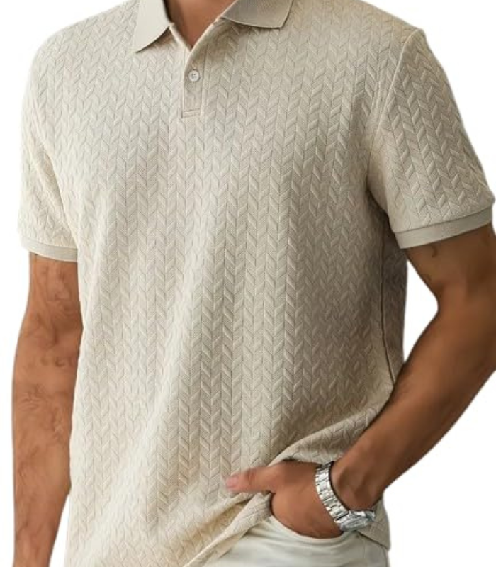 Mans Tshirt (2) Trillion Jaqquard Men's Polo T Shirt for Men (Polyester Blend | Regular Fit) - Image 1