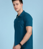 Cozi Men's Half Sleeve Soild Casual Regular Fit T-Shirt with Chest Pocket | Polo Tshirt for Men - Image 2