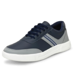 en's Casual Shoes Fashion Lace Up Non-Slip Flats Trendy Stylish All Day Comfortable Lightweight Sneakers with Extra Comfort on Heel Blue Casual Shoe for Mens (6313)