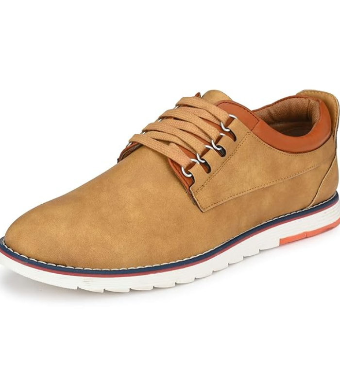 Mans shoes (36) Men's Dress Smart Casual Shoes Oxfords Walking, Office Comfortable and Classy Sneakers with Extra Comfort (3323) - Image 1