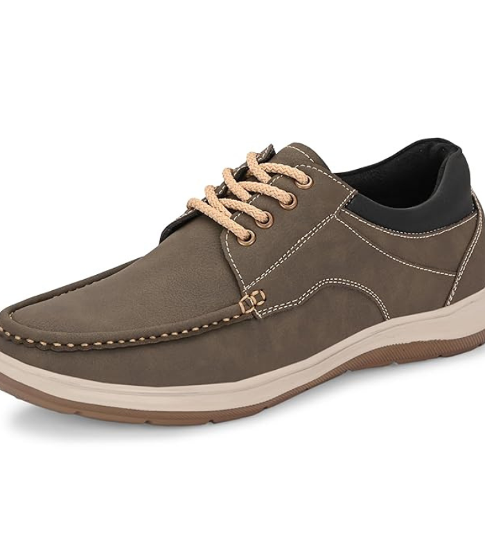 Mans shoes (60) Centrino Moccasin for Men | Stylish & Comfortable with Soft Cushioned Insole |Lace-Up Hand-Stitched Design (9784) - Image 1