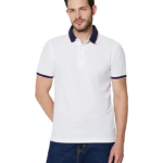 Symbol Premium Men's 100% Cotton Solid Polo T-Shirt - Regular Fit | Pique Knit
