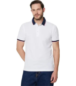 Symbol Premium Men's 100% Cotton Solid Polo T-Shirt - Regular Fit | Pique Knit
