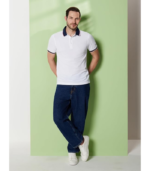 Symbol Premium Men's 100% Cotton Solid Polo T-Shirt - Regular Fit | Pique Knit - Image 2